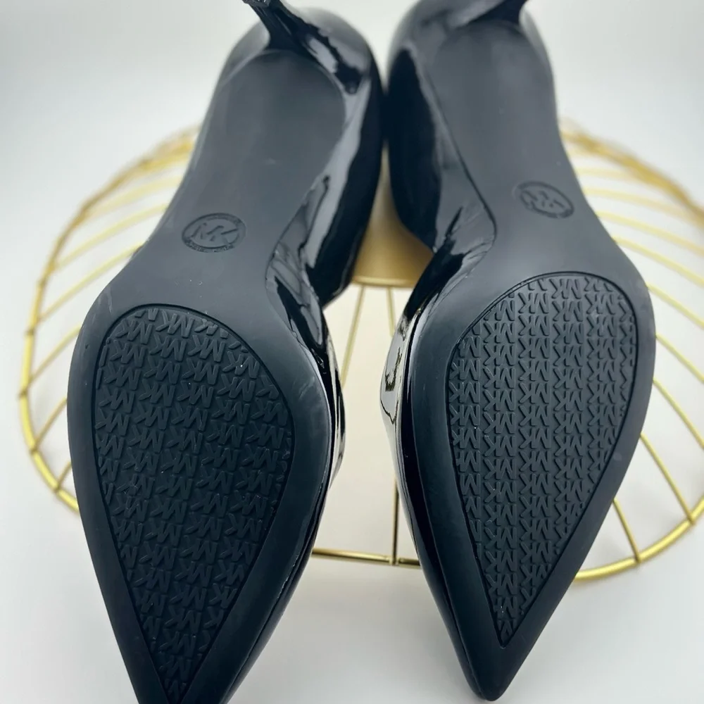 Michael Kors Black Patent Leather Pointed-Toe Heels